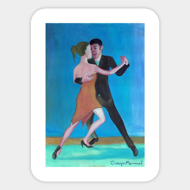 Tango couple IV Sticker by diegomanuel